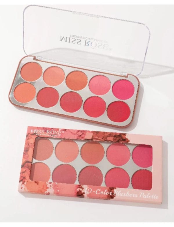 Miss Rose 10-Color Blushers Palette - Image 3