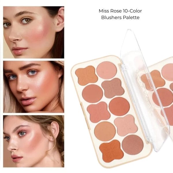 Miss Rose 10-Color Blushers Palette