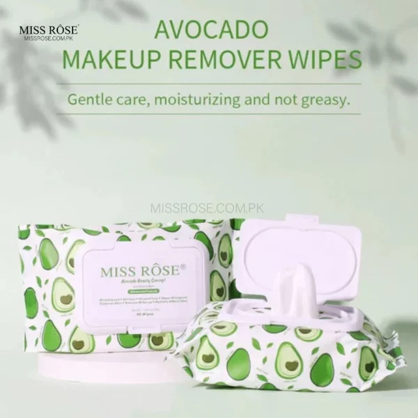 Miss Rose Avocado beauty concept facial cleaning wipes - Image 3