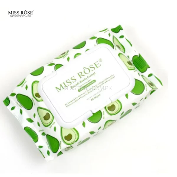 Miss Rose Avocado beauty concept facial cleaning wipes - Image 2