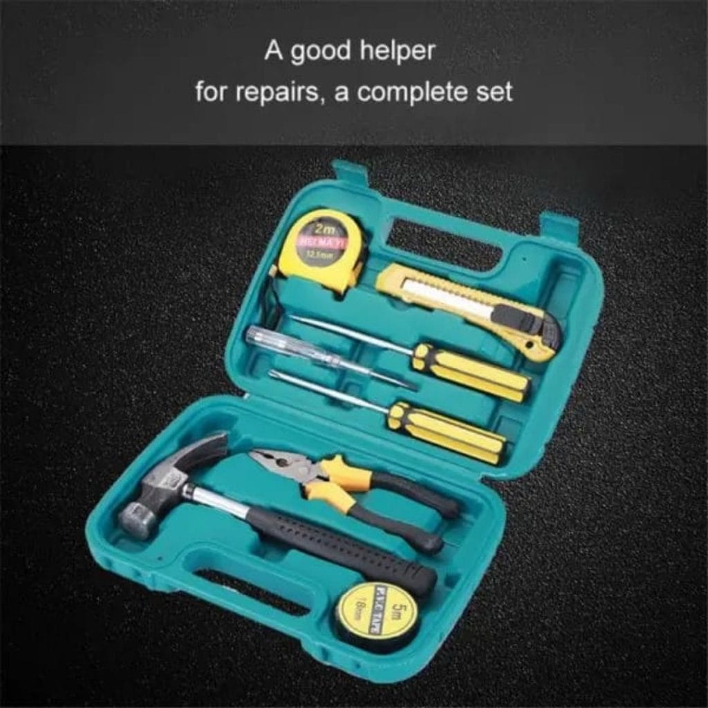 8 PCS Household Tool Kit with Box – Home Repair Tool Set