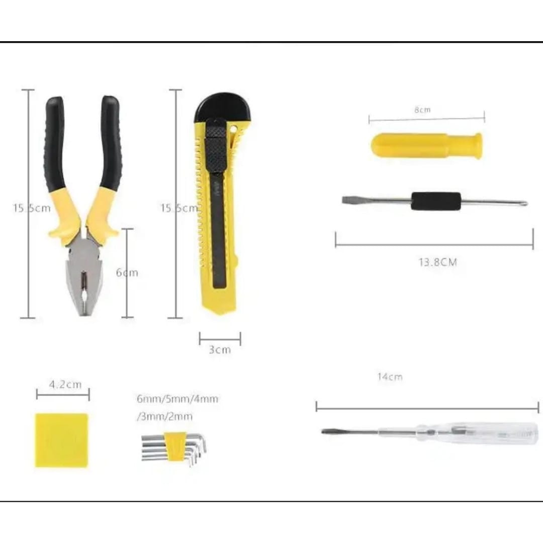 Home repair tool set with hammer and plier
