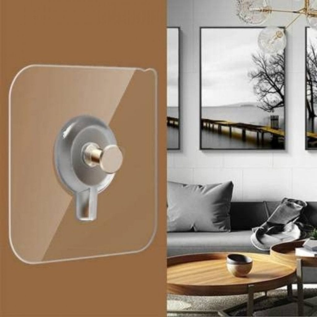 Adhesive Screw Sticker Hook – No Drill Invisible Wall Hook