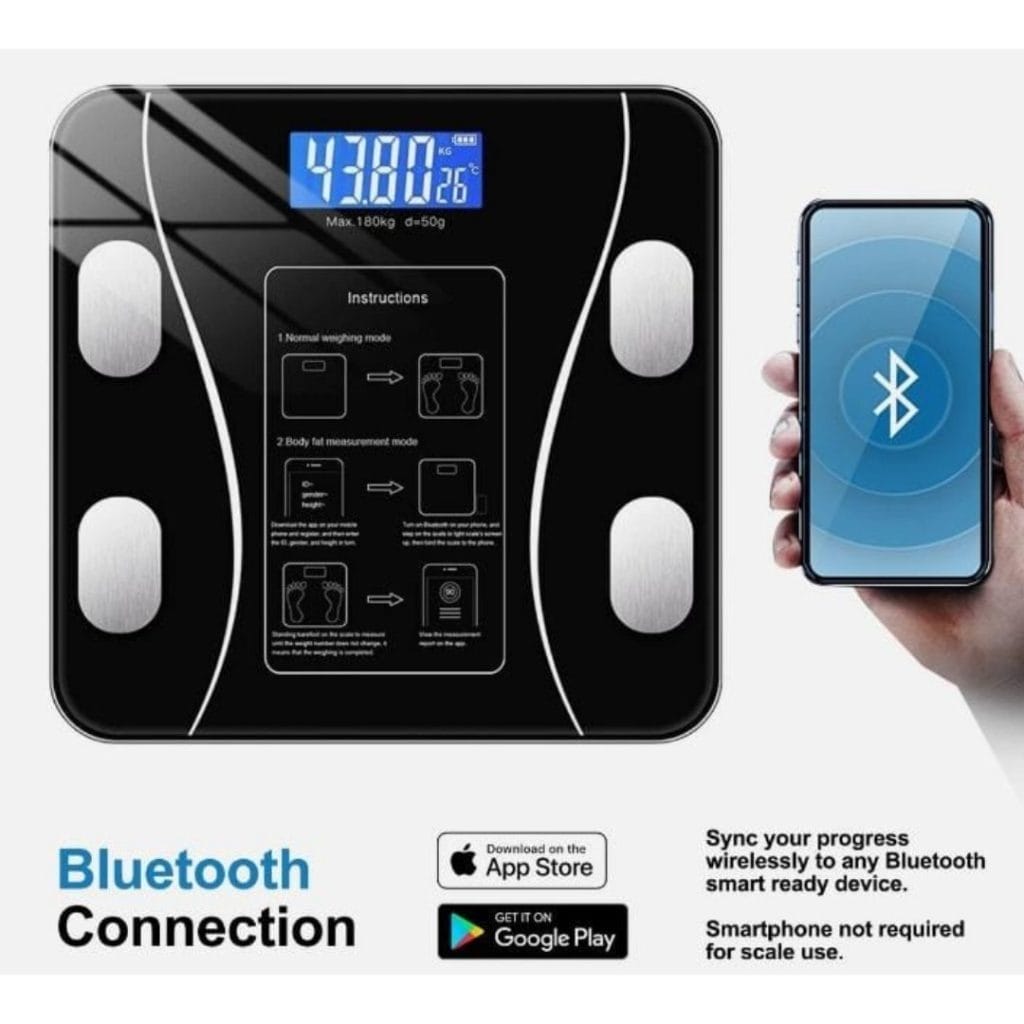 Bluetooth Smart Weighing Scale with BMI & Body Composition