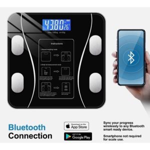Smart scale packaging with mobile app icons