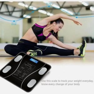 Bluetooth smart weighing scale with backlit display