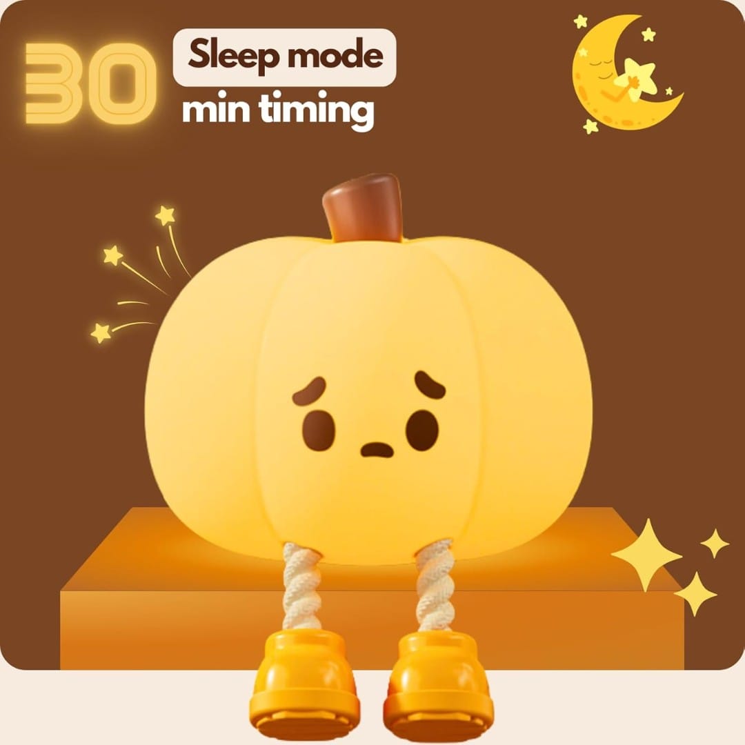USB rechargeable pumpkin night light for kids room