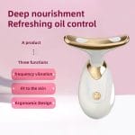 Digital face and neck massager device front view
