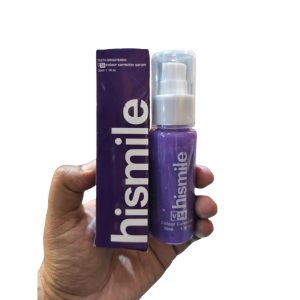 Cosmetic teeth whitening serum purple