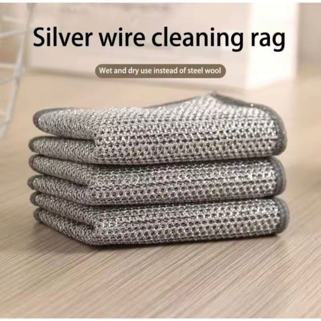Silver Thread Kitchen Cleaning Cloth