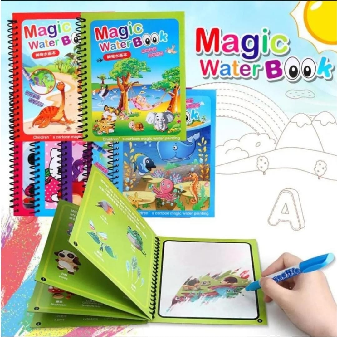 Magic water coloring book for kids