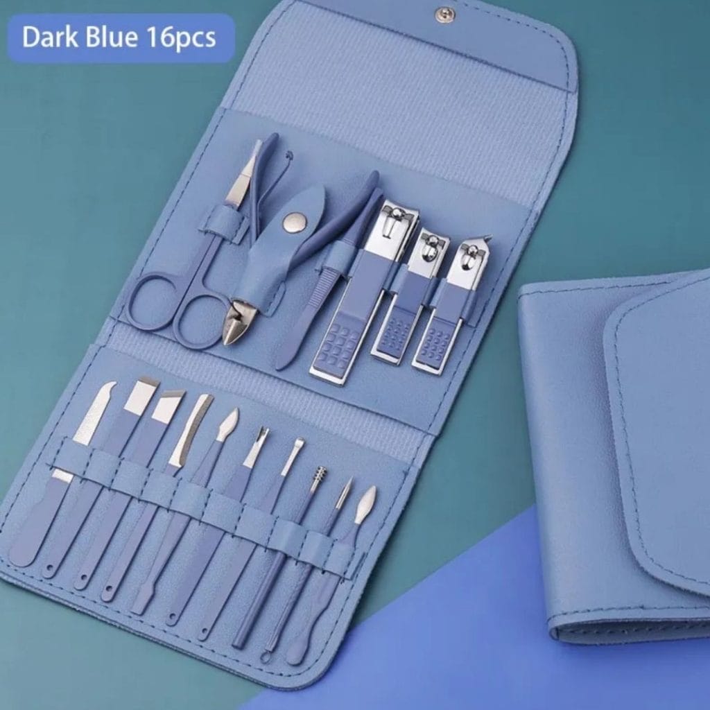 16pcs Manicure Pedicure Grooming Kit