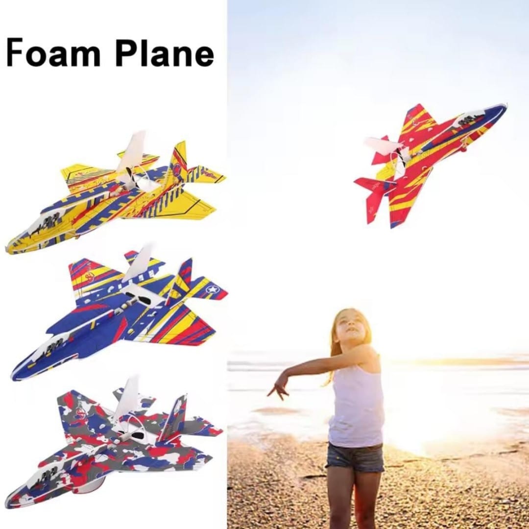 Mini Foam Jet Plane Hand-Launch Glider (Cordless)