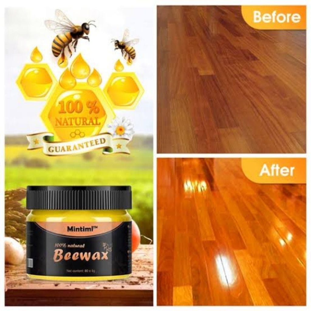 Natural Beeswax Furniture Polish for Wood Care