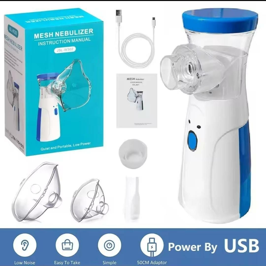 Portable mesh nebulizer handheld device