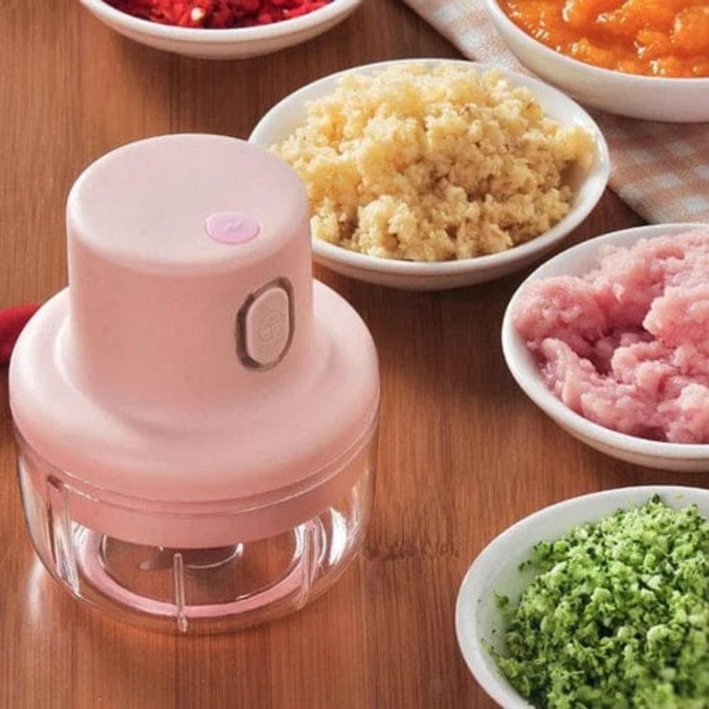 USB Rechargeable Mini Food Chopper 250ml – Electric Grinder