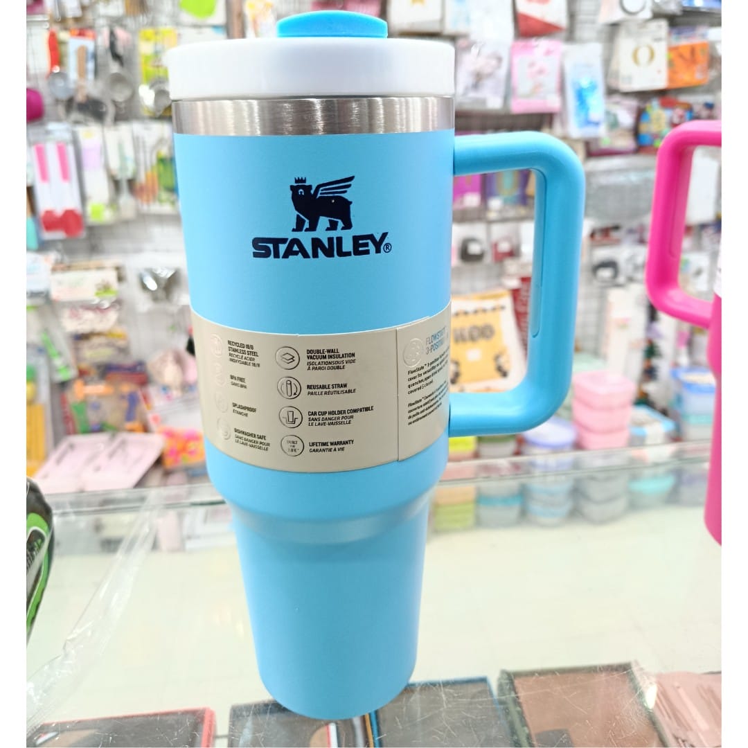 Blue Quencher-Style 40oz Insulated Tumbler with Handle