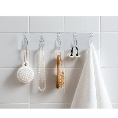 Self-Adhesive 6-Hook Wall Rail