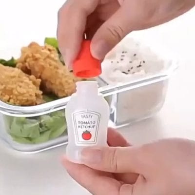 Mini Portable Sauce Bottles for Lunch Box