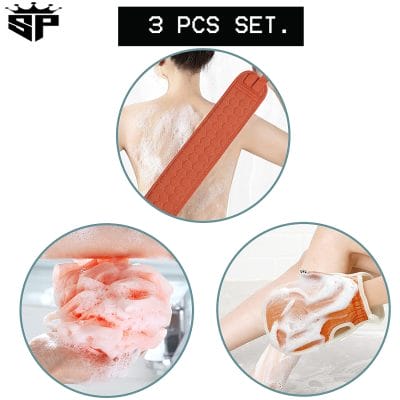 2-in-1 Bath Loofah Mitt