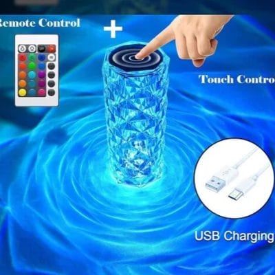 Crystal Rose Diamond Touch Lamp