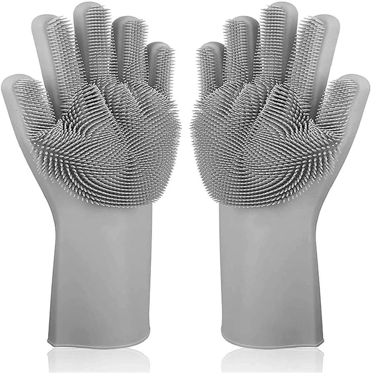 Magic Silicone Dishwashing Gloves with Bristles - photo 5
