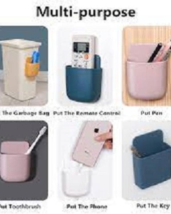 Wall-Mounted Phone & Remote Holder