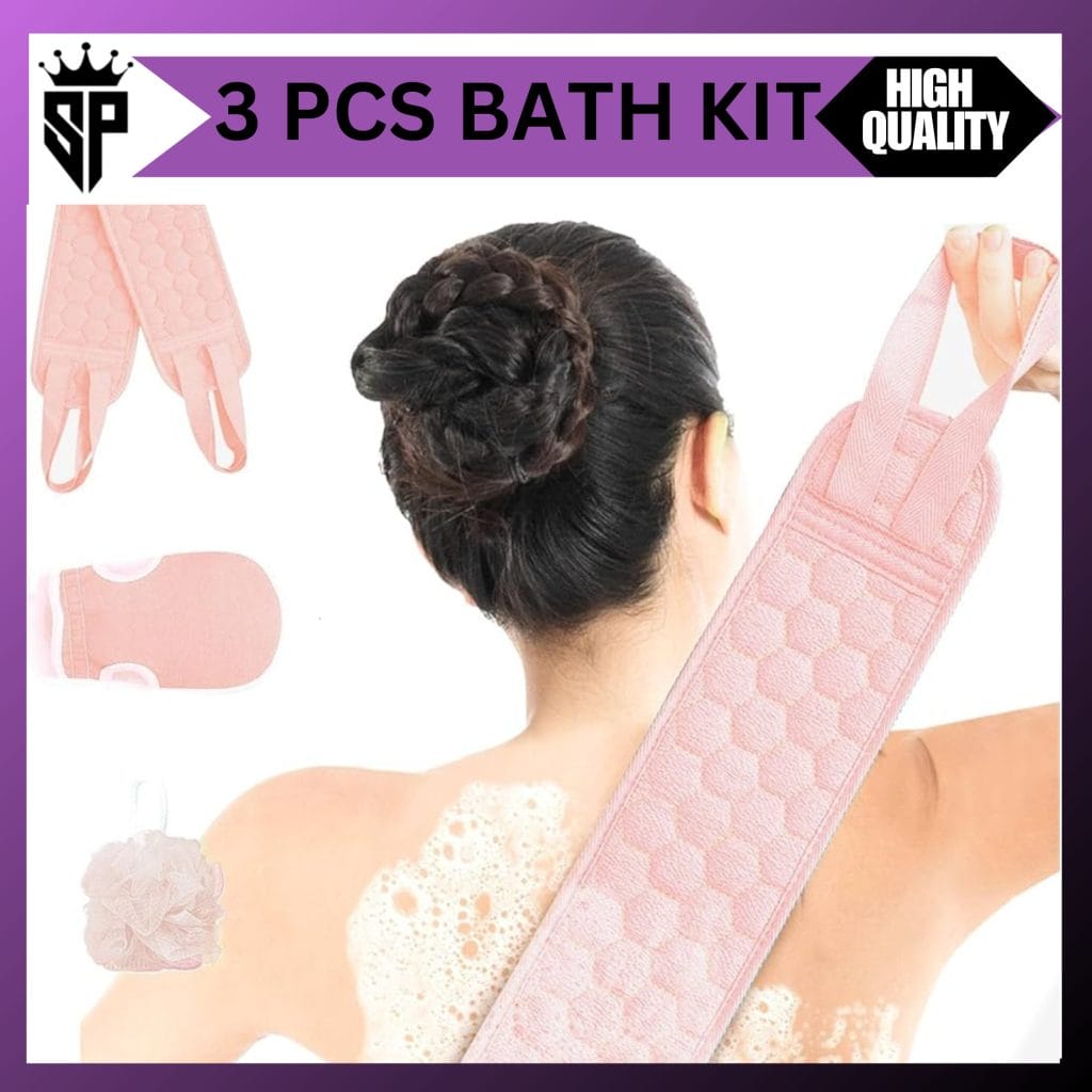 2-in-1 Bath Loofah Mitt
