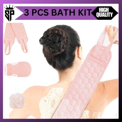 2-in-1 Bath Loofah Mitt