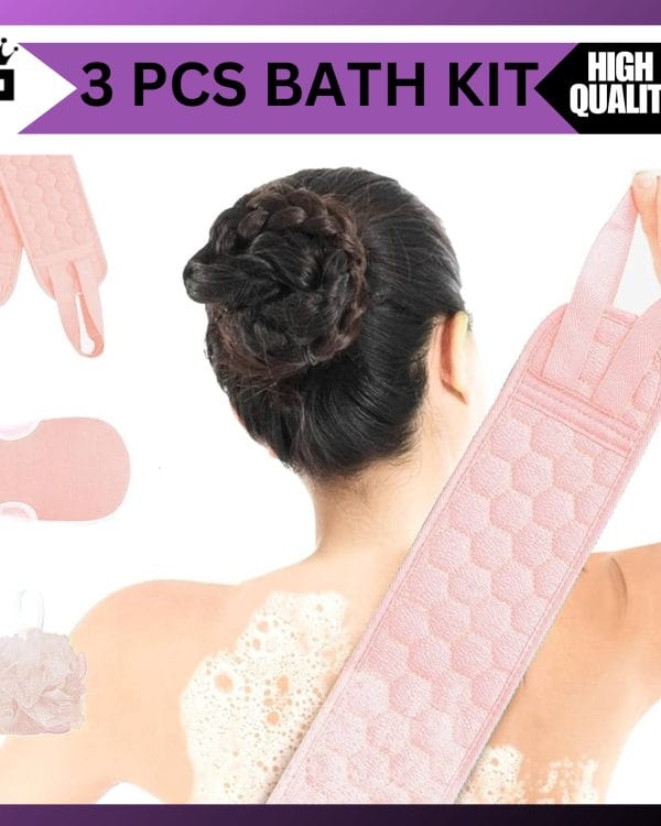 2-in-1 Bath Loofah Mitt
