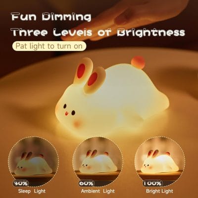 Silicone Rabbit Night Light