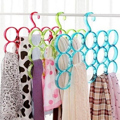 Dupatta & Scarf Hanger with Tier Bars + Ring Loops