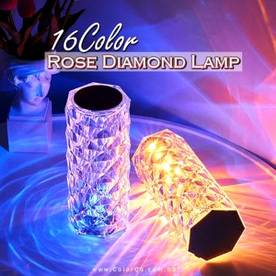 Crystal Rose Diamond Touch Lamp