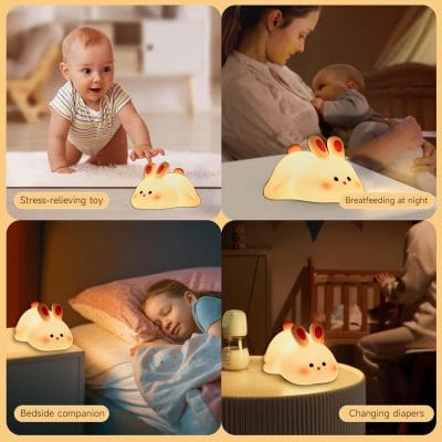 Silicone Rabbit Night Light