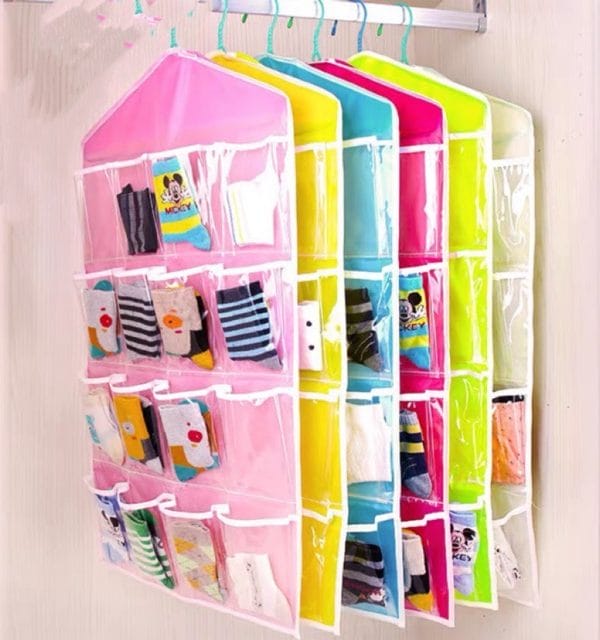 16-Pocket Hanging Wardrobe Organizer