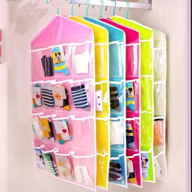 16-Pocket Hanging Wardrobe Organizer