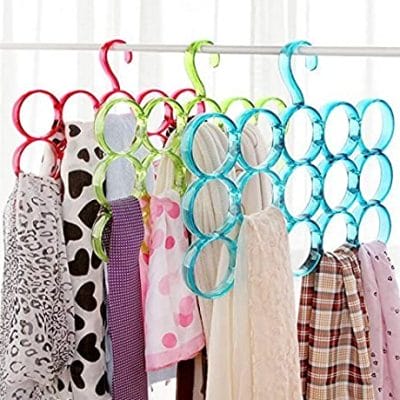 Dupatta & Scarf Hanger with Tier Bars + Ring Loops