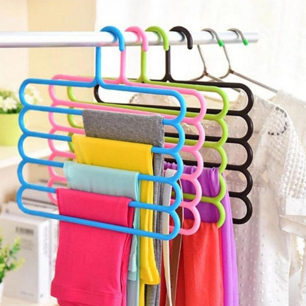 5-Layer S-Shape Multi-Pants Hanger