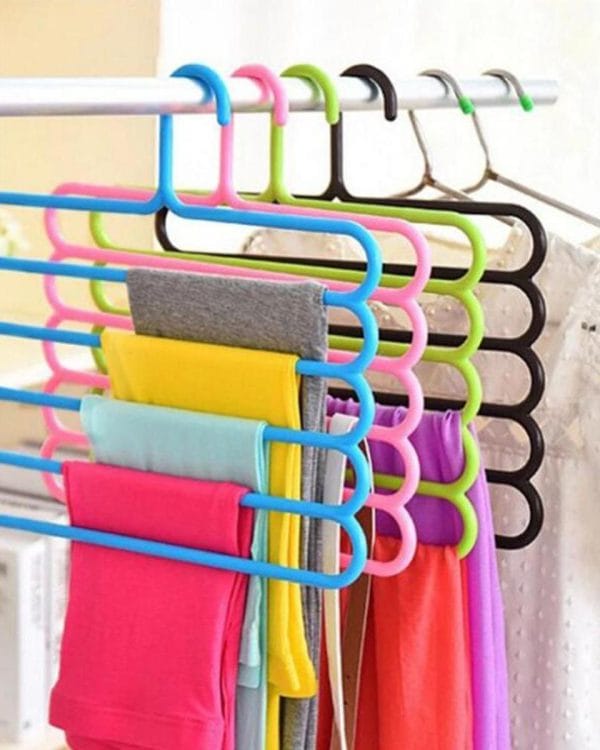 5-Layer S-Shape Multi-Pants Hanger