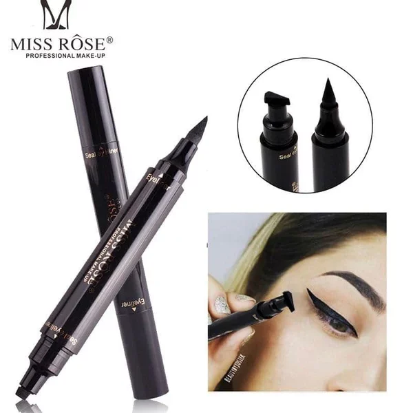 2018-New-Miss-Rose-Brand-Eyes-Liner-Liquid-Make-Up-Pencil-Waterproof-Black-Double-ended-Makeup
