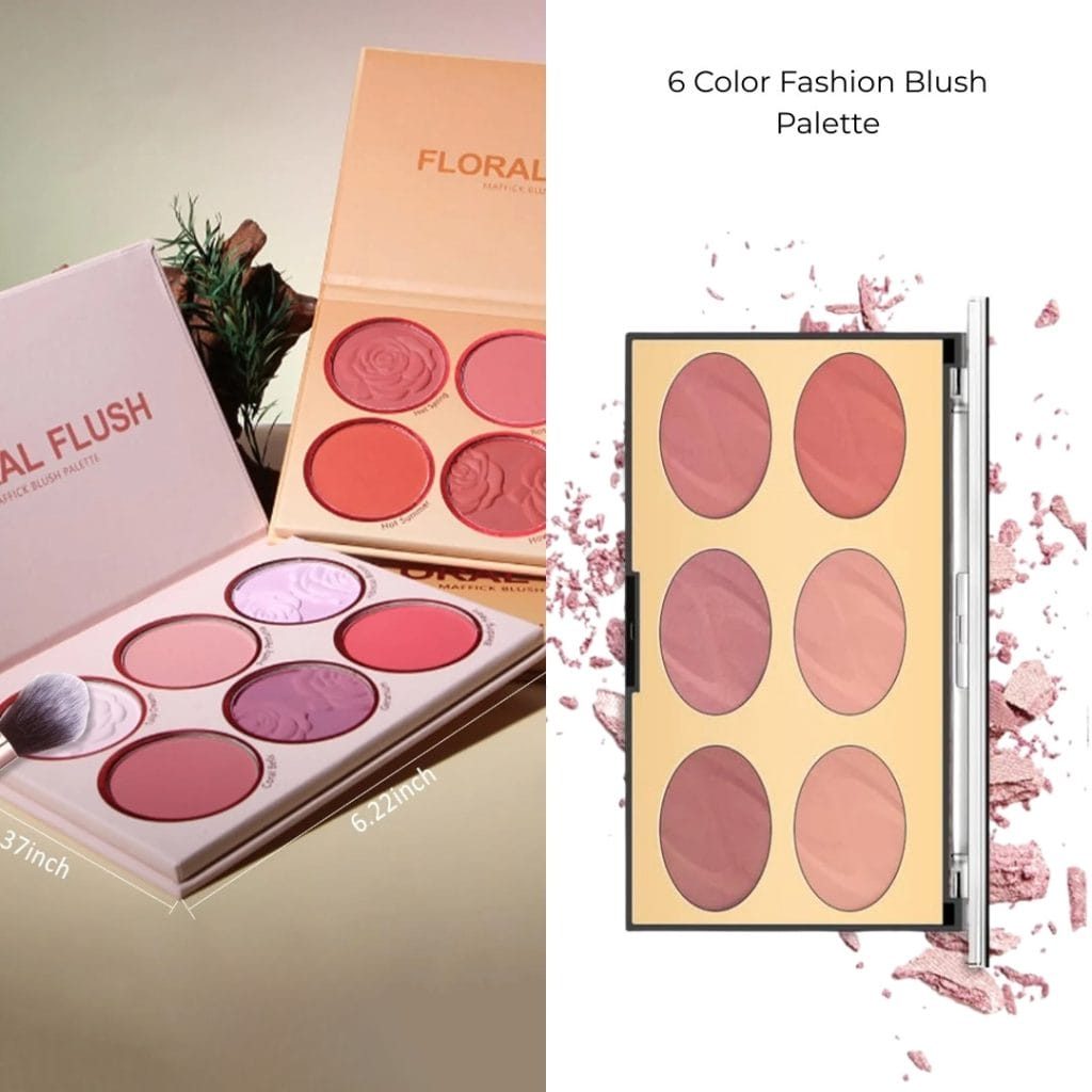 6 Color Fashion Blush Palette