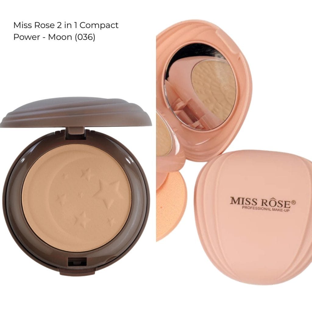 Miss Rose 2 in 1 Compact Power - Moon (036)
