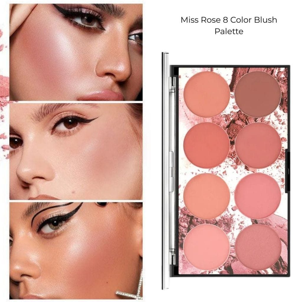 Miss Rose 8 Color Blush Palette