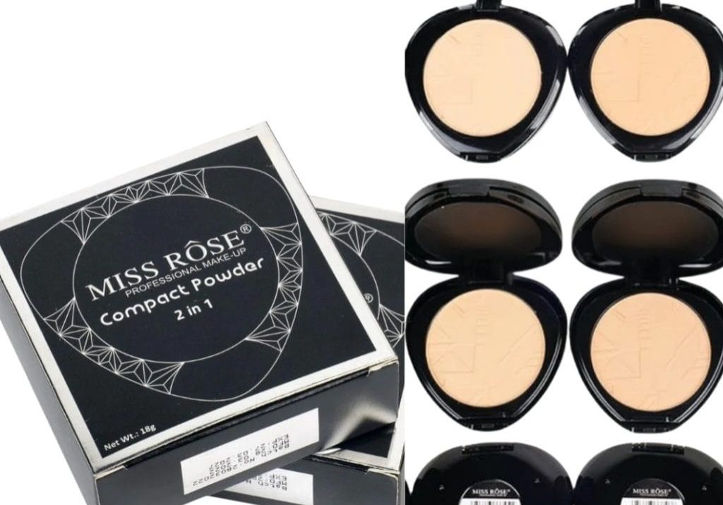 Miss Rose Bright Black Triangle Double Layer Powder
