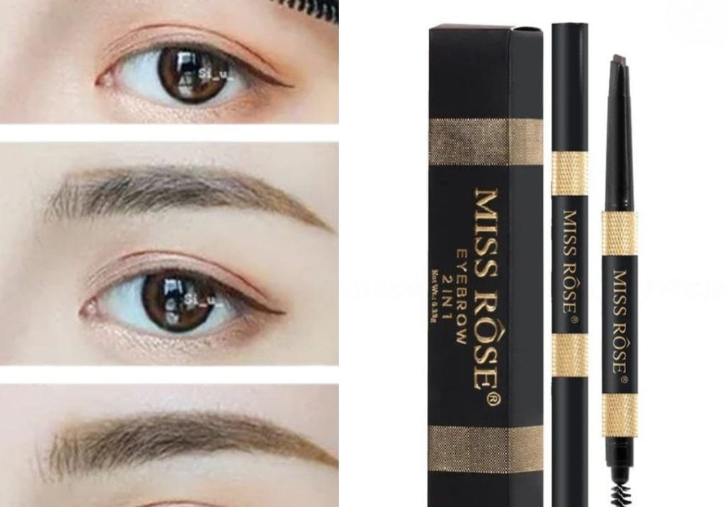 Miss Rose Fashion 2 in 1 Eyebrows Pen with spoolie