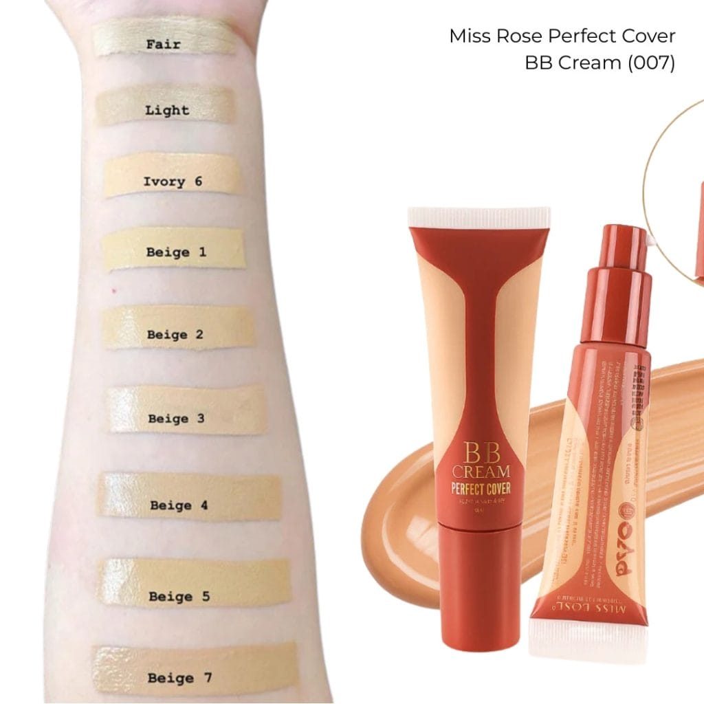 Miss Rose Perfect Cover BB Cream (007)