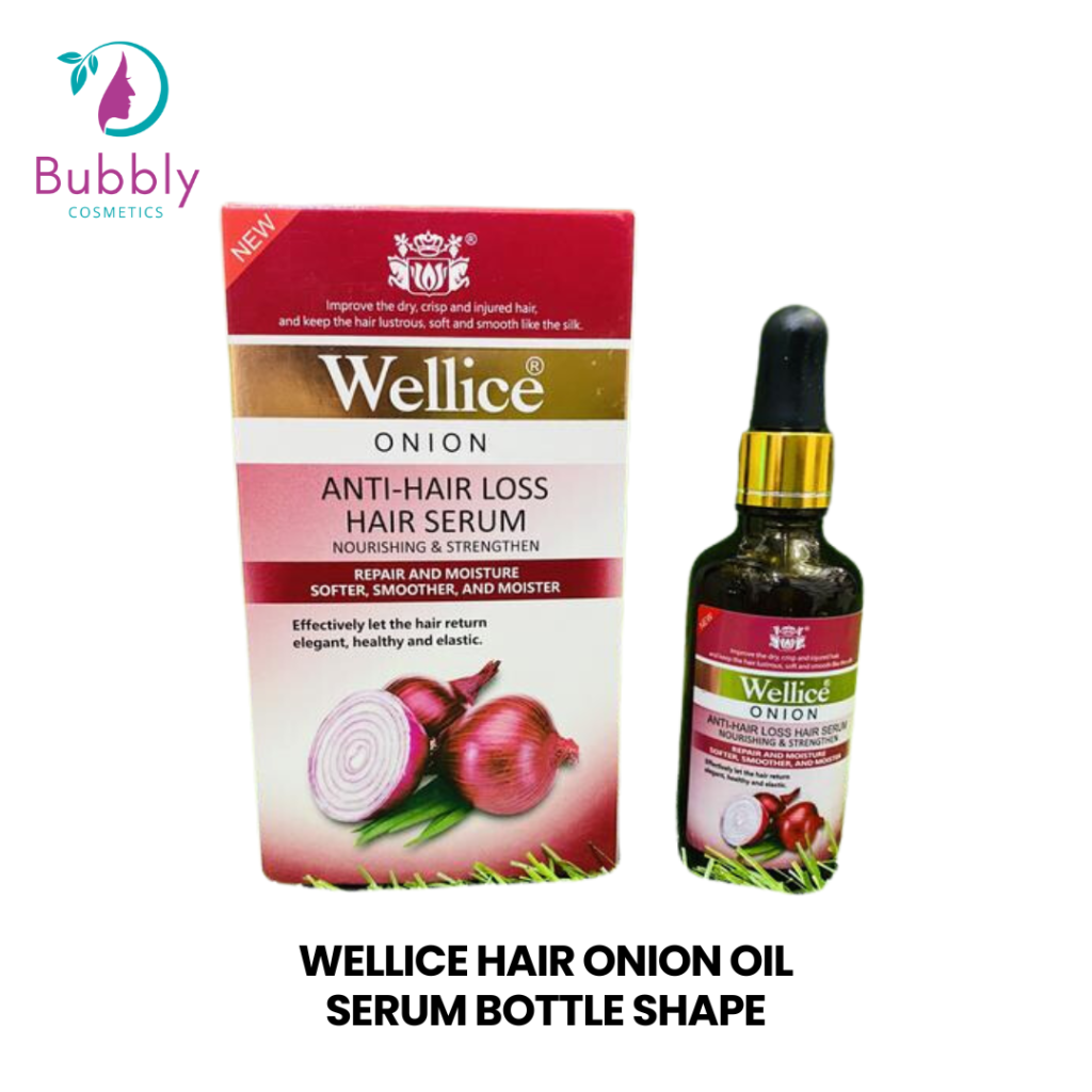 Wellice Hair Onion Oil Serum Bottle Shape - 50ml