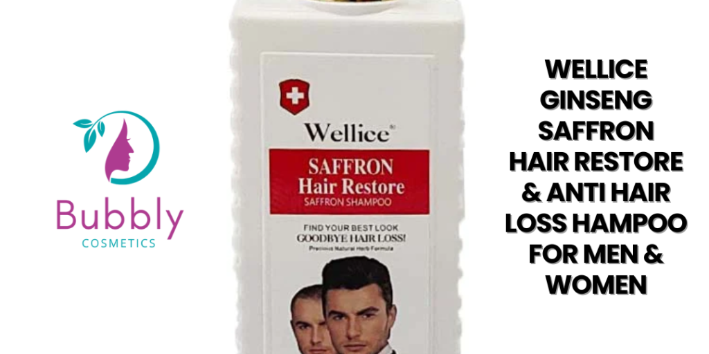 Wellice Ginseng Saffron Hair Restore & Anti Hair Loss Shampoo For Men & Women - Saffron - 260gms