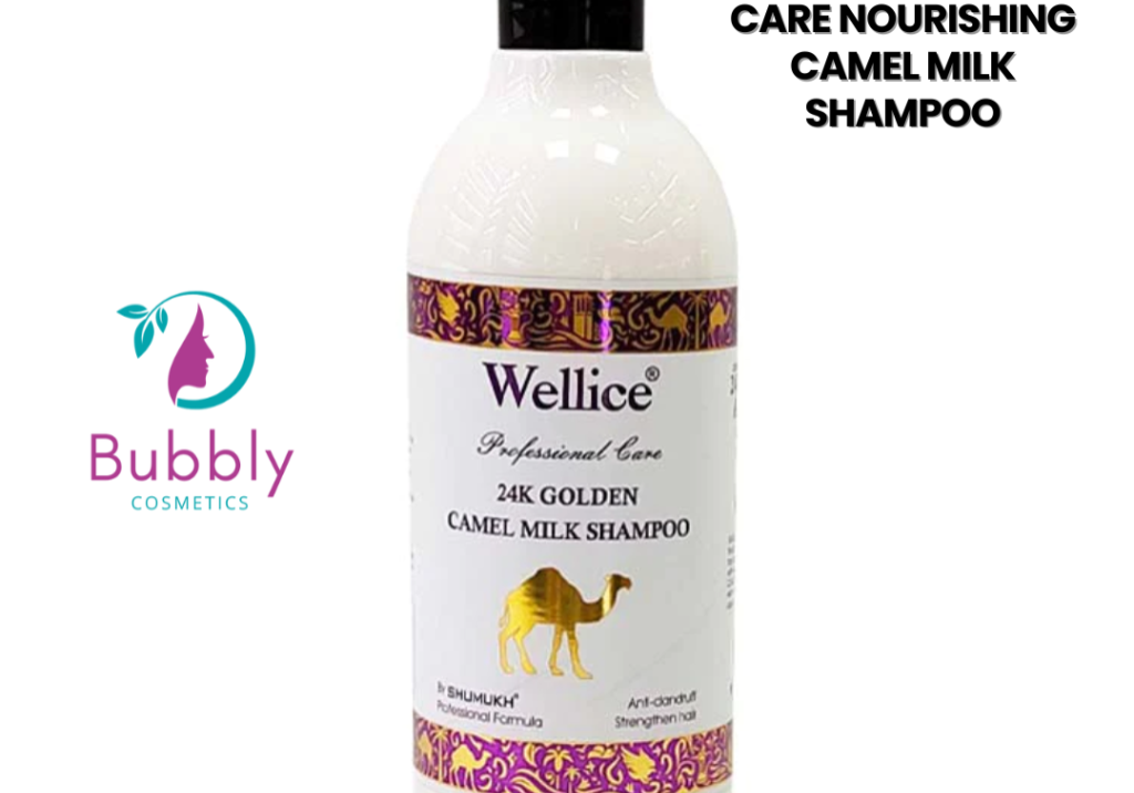 Wellice Professional Care Nourishing Camel Milk Shampoo - 24K Gold- 520gms