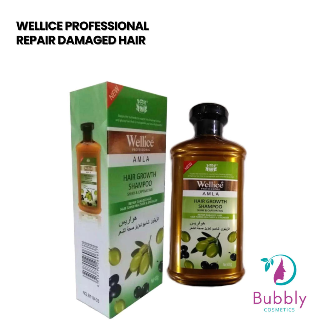 Wellice Professional Repair Damaged Hair & Turns Healthier & Stronger Shampoo For Men & Women - Amla - 400g